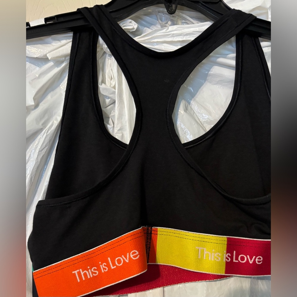 Calvin Klein Black Bra with Colorful Band - Picture 3 of 3